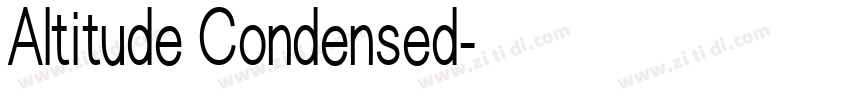 Altitude Condensed字体转换